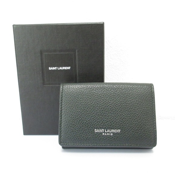 YVES SAINT LAURENT Black Leather Wallet - Picture 1 of 14